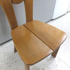 浜本工芸 ダイニングチェア④ 1人掛けチェア ブラウン 木製 食卓椅子 いす イス 札幌市 屯田店の画像