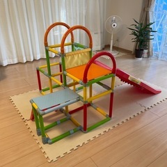 おりたたみ滑り台付きジャングルジム　わんわんうーたんの画像