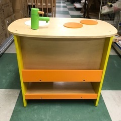 【ジャングルジャングル貝塚店】エドインター　　GENI 森のアイランドキッチン　おままごと　対面キッチン　知育玩具　ベビー　幼児　おもちゃ　　貝塚市　二色浜　リサイクルショップ　《新品エアコン7月売り切りセール中！》の画像