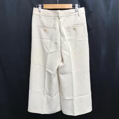 美品/日本製★theory【セオリー】ガウチョパンツ/レディース【size:0/XS/股下52cm/アイボリー】七分丈/ワイド/ボトムス/Pants/Trouser◆BJ027-iの画像
