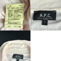 フランス製★A.P.C.【アーペーセー】五分袖 半袖シャツ メンズ【size:S/薄ピンク/light pink】shirt/Tops◆BJ029-eの画像