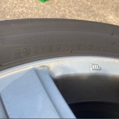 205/60R16 夏タイヤホイールセット 2本のみの画像