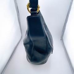 Luna Borsa 黒 レザー ショルダーバッグの画像