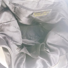 Luna Borsa 黒 レザー ショルダーバッグの画像
