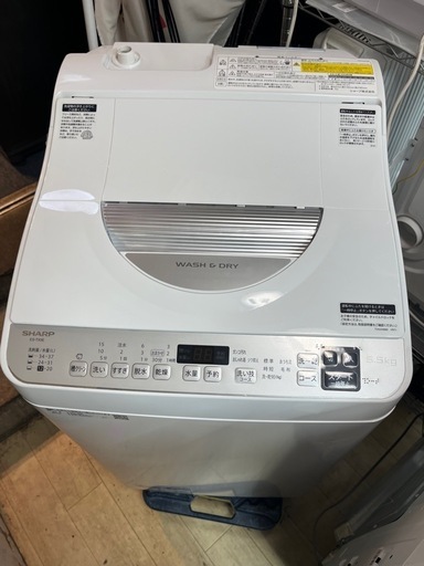 【東京送料無料】SHARP 洗濯乾燥機 5.5kg/3.5kg 2021年製