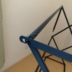 折りたたみ　軽量　収納ラック　スチールラック　黒色　キャンプ用　アウトドア用　観葉植物用　靴箱としての画像