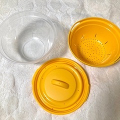 レンジ調理器　レンジで3役「炊く・茹でる・蒸す」未使用・箱入り:日本製:約780ml:電子レンジ調理器具:キッチン用品の画像