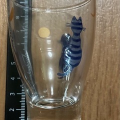 吟醸盃　ペアグラス　月を見るネコの画像