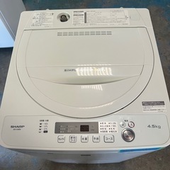 004 洗濯機 SHARP ES-G4E6 4.5kg 2018年製【美品】の画像