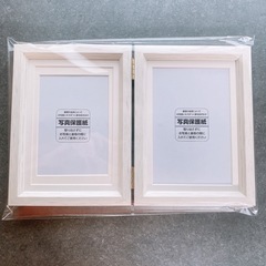 HAKUBA　Chululu（チュルル）フォトフレーム P01 2面（タテ・タテ）L／KG／ハガキ／2Lサイズ　結婚式　ウエディング　フォトスタンド　プレゼント　の画像