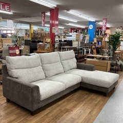 ジモティー限定価格！S252 ⭐ ファニチャードームオリジナル カウチソファ カミーユ 幅240cm USED 綺麗の画像