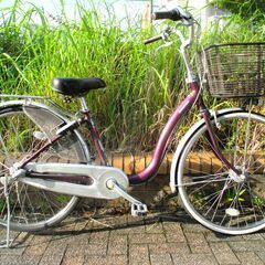 中古自転車 BRIDGESTONE ママチャリ 自転車 内装3段...