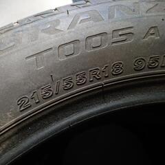 引き取り 215/55R18 4本 BS 夏タイヤ の画像