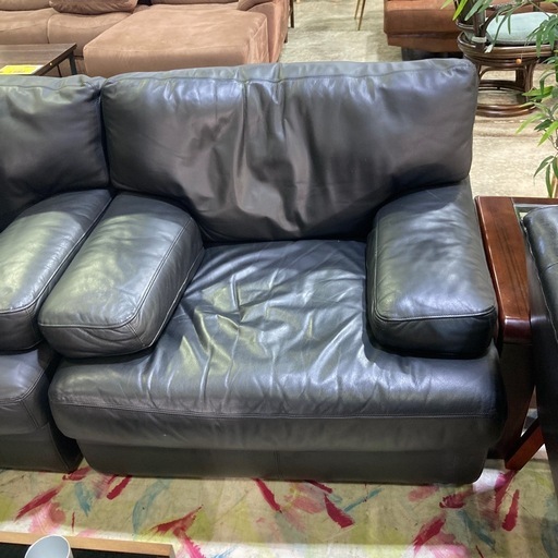 1人掛けソファ　フクラ　総革