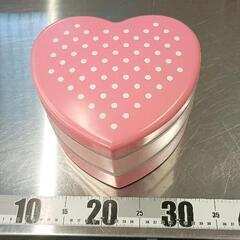 0715-180 ハート型お重箱　お皿付きの画像