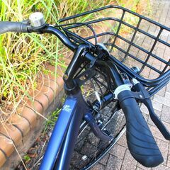中古自転車 OFFICE PRESS 実用 自転車 7段変速 フレームサイズ460㎜ LEDオートライト ブルー 通勤 通学 近所のお出掛けなどにの画像