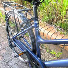 中古自転車 OFFICE PRESS 実用 自転車 7段変速 フレームサイズ460㎜ LEDオートライト ブルー 通勤 通学 近所のお出掛けなどにの画像