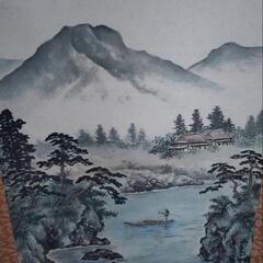 "山水"の掛け軸の画像