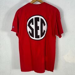 ◆🔶送料無料・設置無料有り🔶◆チャンピオン SEC ジョージア 両面プリント Lサイズ Tシャツ 古着の画像