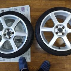 ウイッズ　レオニス　17x7J PCD100 インセット40 　ミネルバF205 205/40R17の画像