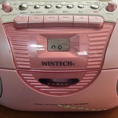 ジャンク品　WINTECH　CDデッキ　カセットデッキ　の画像