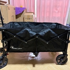 ブレーキ付き キャリーワゴン 折りたたみ キャリーカート 超コンパクト 大容量 135L 耐荷重 130kg の画像