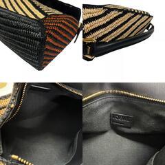 ロエベ LOEWE ハンドバッグ ラフィア カーフ パズルエッジ ショルダーバッグ スモール マルチカラーの画像