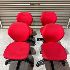 オフィスチェア　4脚　引取り限定　差し上げますの画像