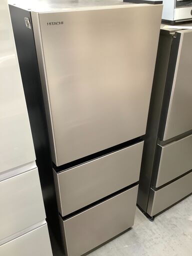 3ドア冷蔵庫 HITACHI R-27TV 265L 2024年製