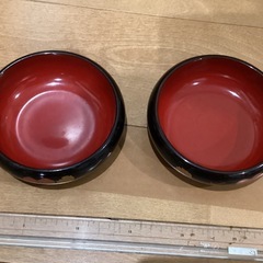 漆器お菓子ばち小x2個セットの画像