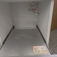 ジモティー見た！で5%OFF【キッチンボード】高橋木工所 ダイニングボード レンジボード 食器棚 キッチン収納 スライド扉:ホワイトの画像