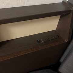 セミダブル　ベッドフレーム&マットレスの画像