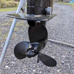 広島発 SUZUKIスズキ 小型船舶用船外機 DF5 型式 5馬力 取説付き 使用少 台付き の画像