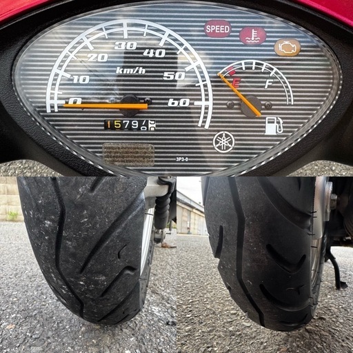 ヤマハジョグFI SA36J ワインレッド実働大阪 (f355f308) 門真南の