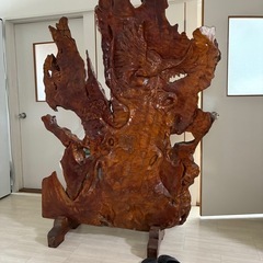 木目　玄関置物の画像