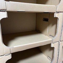 【大阪市北区】アスクル　レンゴー スタッキング収納箱 ダンボール 大　の画像