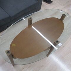【ジャングルジャングル岸和田和泉インター店】 マルニ　ガラスセンターテーブル　 和泉市 堺市 岸和田市 泉大津市 高石市 泉北郡熊取町の画像