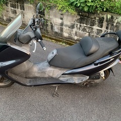 ヤマハ　マジェスティ125 セル始動自賠責R7.8.4迄　純正鍵一本◎ リヤサス車高調　サイドスタンド＆センタースタンドの画像