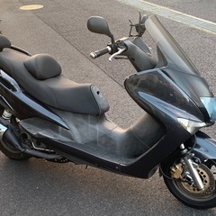 ヤマハ　マジェスティ125 セル始動自賠責R7.8.4迄　純正鍵一本◎ リヤサス車高調　サイドスタンド＆センタースタンドの画像
