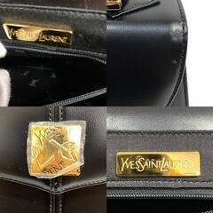 イヴサンローラン YVES SAINT LAURENT ショルダーバッグ フォーマル ヴィンテージ 2WAYショルダーハンドバッグ ブラックの画像
