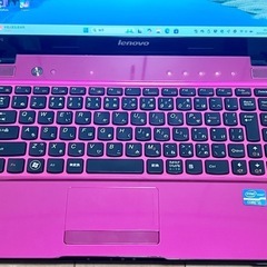 レノボ ノートパソコン ピンク Corei5 8GB 高速SSD Windows11 Office2024 初期設定済の画像
