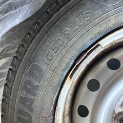 （早い者勝ち）145/80R13 スタッドレスタイヤ　ホイール付の画像