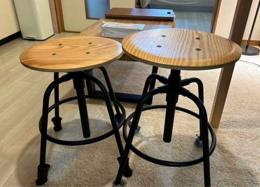 「2脚セット」イケア IKEA KULLABERG 木製チェア スツール 2脚セット」イケア IKEA KULLABERG 木製チェア スツール イケア