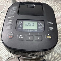 炊飯器 マットブラック 3合炊き 2022年製  <美品>