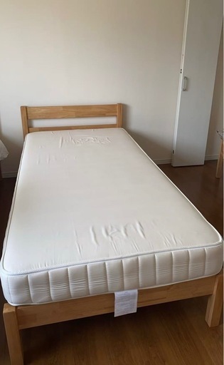 無印良品　シングルベッドと高密度マットレスセット