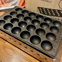 山岡金属工業 ヤマキン ジャンボたこ焼き器 24穴 ガス専用 都市ガスの画像