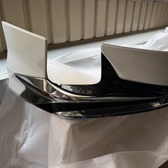 美品 トヨタ 30系 後期 アルファード エアロボディ 純正 モデリスタ MODELLISTA フロントスポイラー 070 パールホワイト 白 
の画像