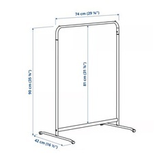 IKEA ハンガーラック ホワイトの画像