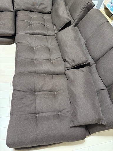 クッションソファ　コーナーソファ　座椅子