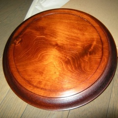 曽根工芸　お盆　丸盆　やさい彫り　 彫り盆 伝統工芸 漆 漆器　SONE KOGEI　 木彫り　なす　トマト　かぼちゃの画像